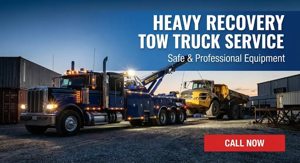 24 Hour Big Rig Heavy Duty Towing Service